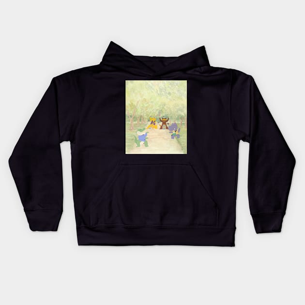 Forest fest music Kids Hoodie by SkyisBright